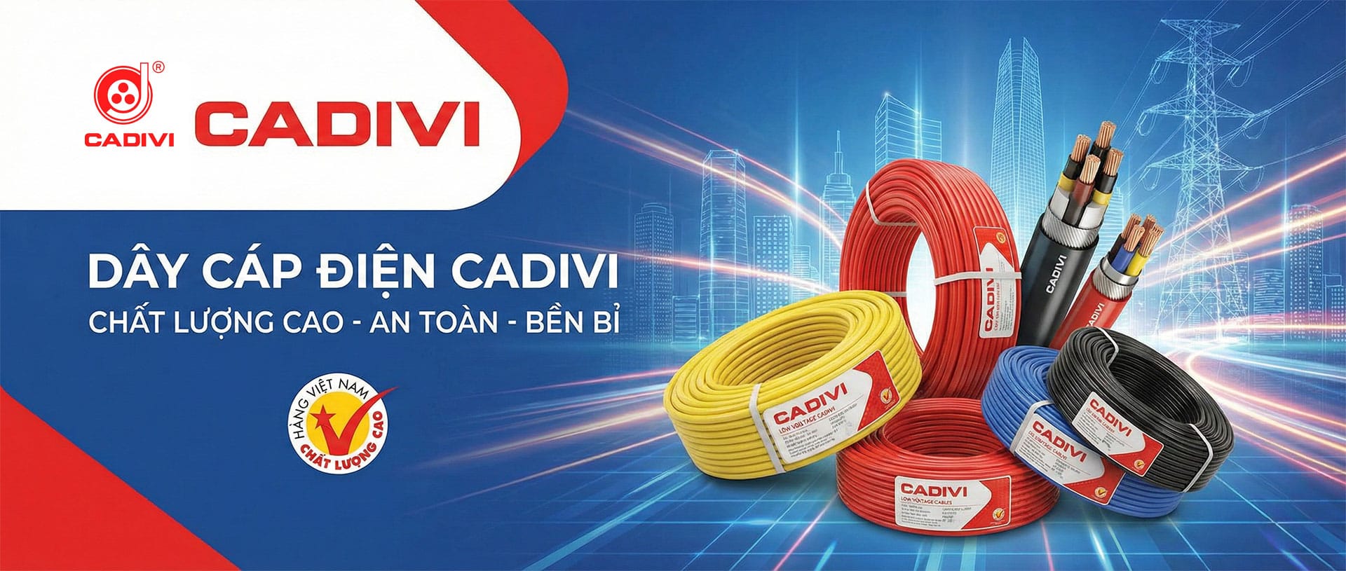 Banner trang chủ cáp điện Cadivi