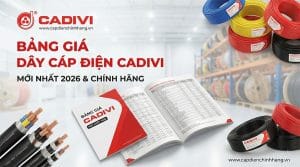 Bảng giá dây cáp điện Cadivi