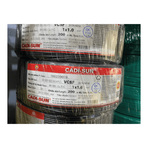 Dây tiếp địa Cadisun VCSF 1x1.0 - dây đơn mềm 2 Dây tiếp địa Cadisun VCSF ảnh nhỏ 1