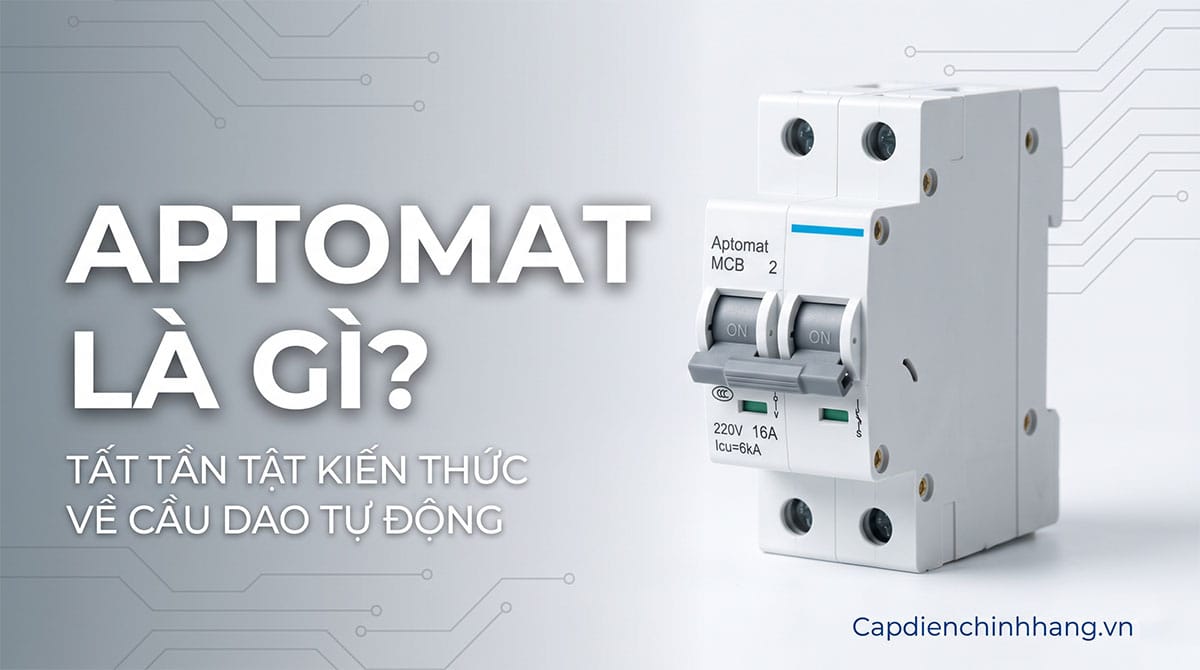Aptomat là gì? Cấu tạo, nguyên lý và cách chọn Aptomat chuẩn