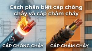 Cách phân biệt cáp chống cháy và cáp chậm cháy chi tiết