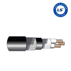 Cáp chống cháy LS Vina theo IEC 60332-1 – 0.6/1(1.2)kV ruột đồng 3 lõi cách điện XLPE giáp sợi thép mạ kẽm hoặc giáp hai lớp băng thép