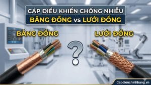 Cáp điều khiển chống nhiễu: Băng đồng hay Lưới đồng tốt hơn?