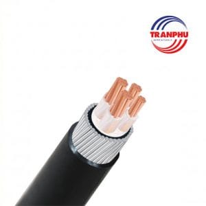 Cáp hạ thế Trần Phú ruột đồng cách điện XLPE Có lớp giáp Vỏ bọc PVC – CXV/SWA