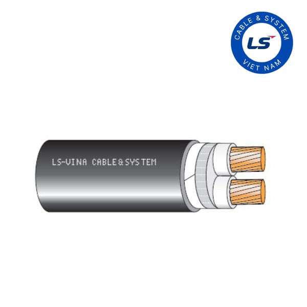Cáp điện hạ thế LS Vina cách điện XLPE 0.6/1(1.2)kV 2 Cáp điện hạ thế LS Vina 2 lõi cách điện XLPE 0.6/1(1.2)kV