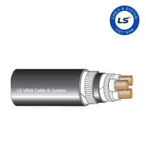 Cáp điện hạ thế LS Vina 3 lõi cách điện PVC 0.6/1(1.2)kV