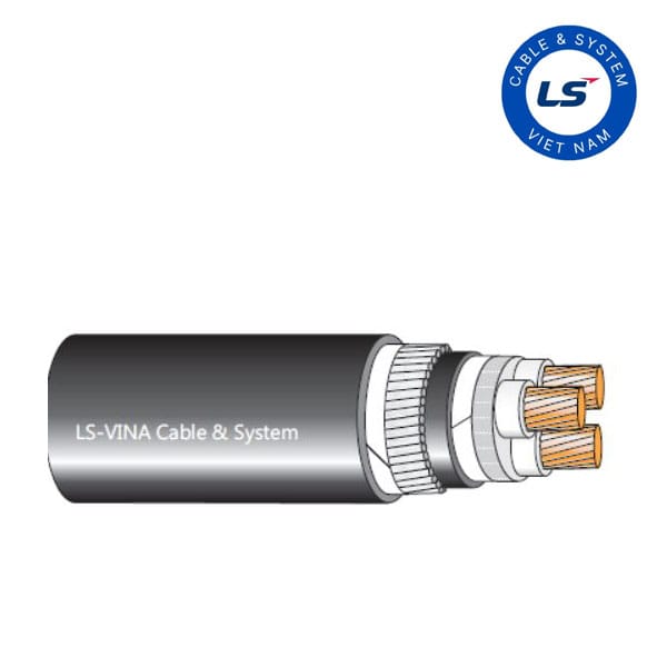 Cáp điện hạ thế LS Vina cách điện XLPE 0.6/1(1.2)kV 3 Cáp điện hạ thế LS Vina 3 lõi cách điện XLPE 0.6/1(1.2)kV