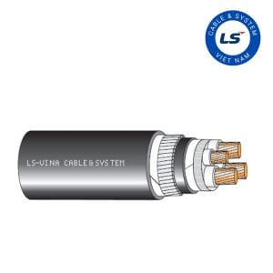 Cáp điện hạ thế LS Vina 3 pha với lõi trung tính cách điện XLPE 0.6/1(1.2)kV