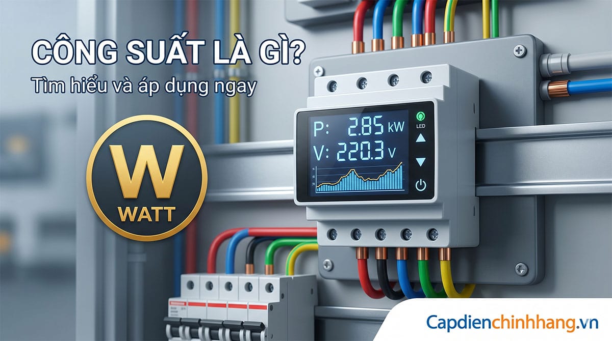 Công suất là gì? Công thức tính và cách chọn dây điện chuẩn nhất