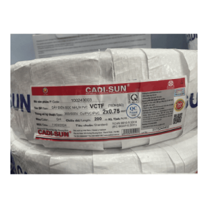 Dây mềm tròn 2 ruột Cadisun VCTF 2×0.75 3 day cap dien Cadisun VCTF 2x0.75 anh 1