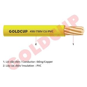Dây điện Goldcup 1 lõi bọc cách điện PVC