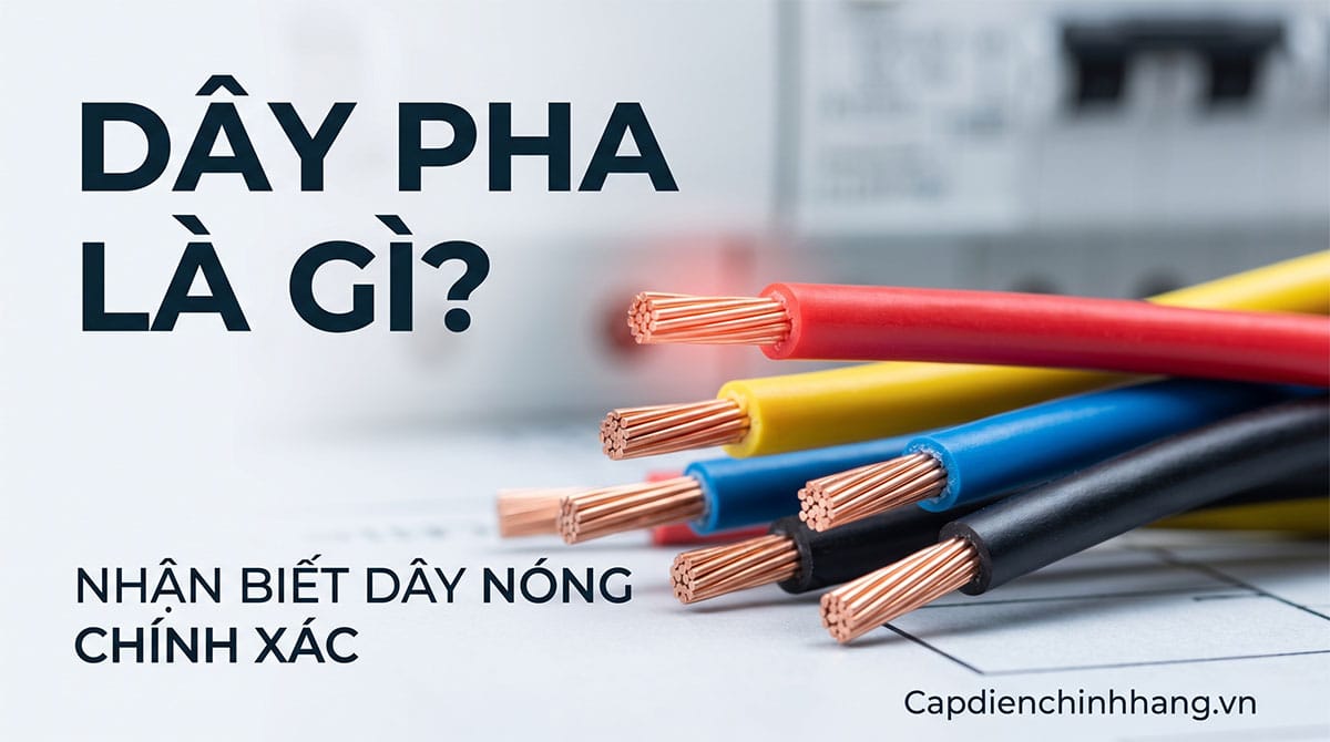 Dây pha là gì? Ký hiệu và cách phân biệt dây nóng chính xác
