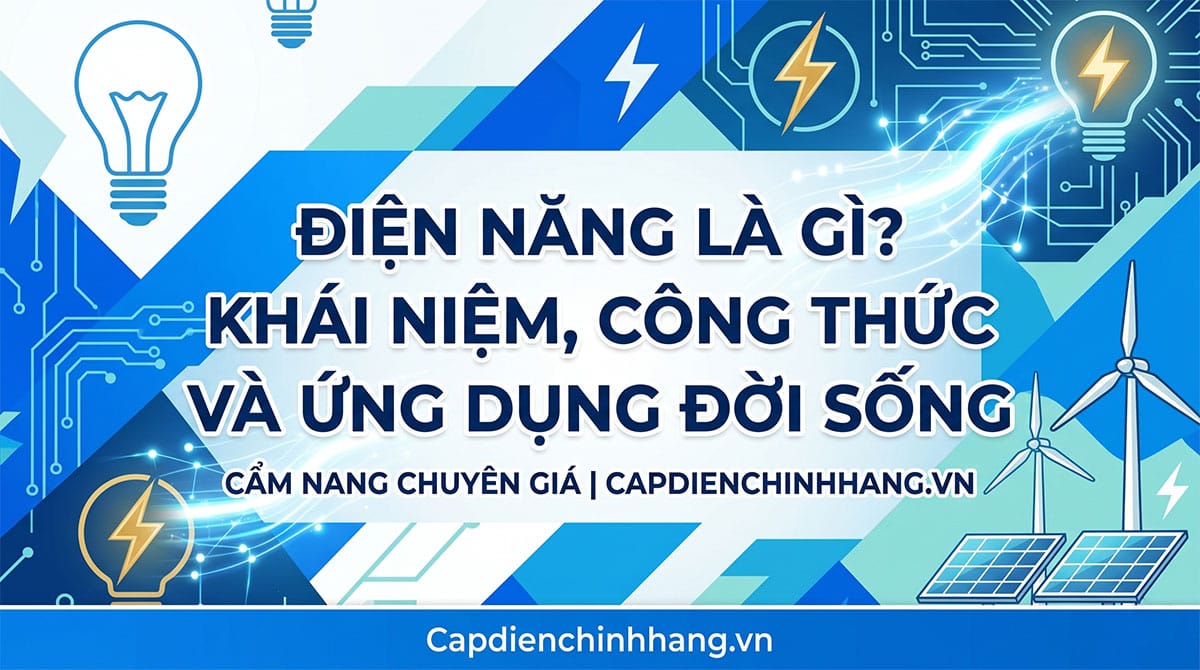 Điện năng là gì? Khái niệm, công thức tính và vai trò thực tế 1 Điện năng là gì? Khái niệm, công thức tính và vai trò thực tế
