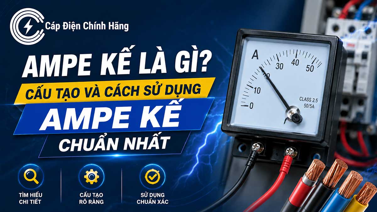 Ampe kế là gì? Cấu tạo và cách sử dụng ampe kế chuẩn nhất