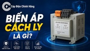 Biến áp cách ly là gì? Cấu tạo và tác dụng chống giật tuyệt vời
