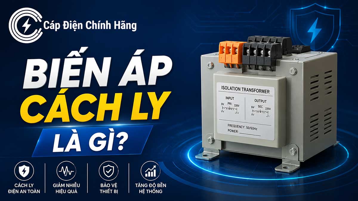 Biến áp cách ly là gì? Cấu tạo và tác dụng chống giật tuyệt vời