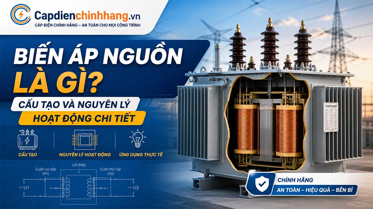 Biến áp nguồn là gì? Cấu tạo và nguyên lý hoạt động chi tiết 1 Biến áp nguồn là gì? Cấu tạo và nguyên lý hoạt động chi tiết