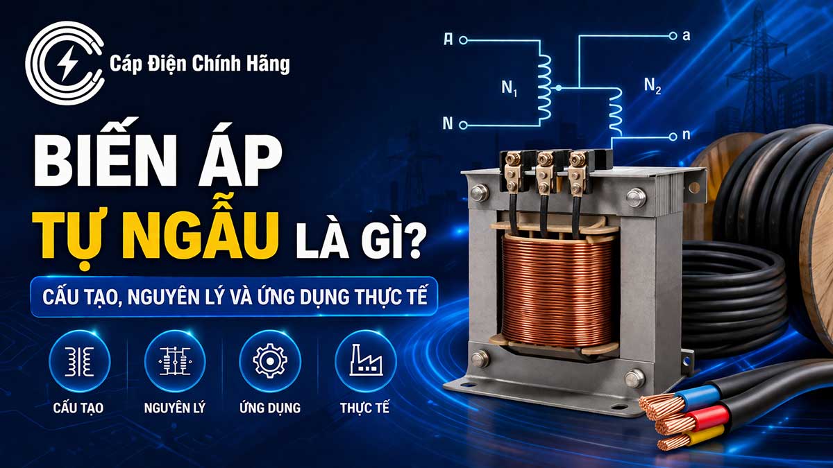Biến áp tự ngẫu là gì? Cấu tạo, Nguyên lý và Ứng dụng thực tế