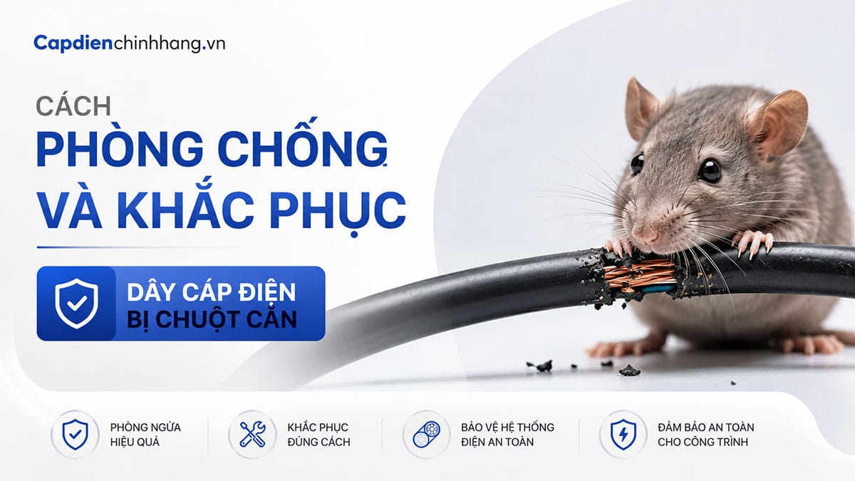 Cách Phòng Chống Và Khắc Phục Dây Cáp Điện Bị Chuột Cắn