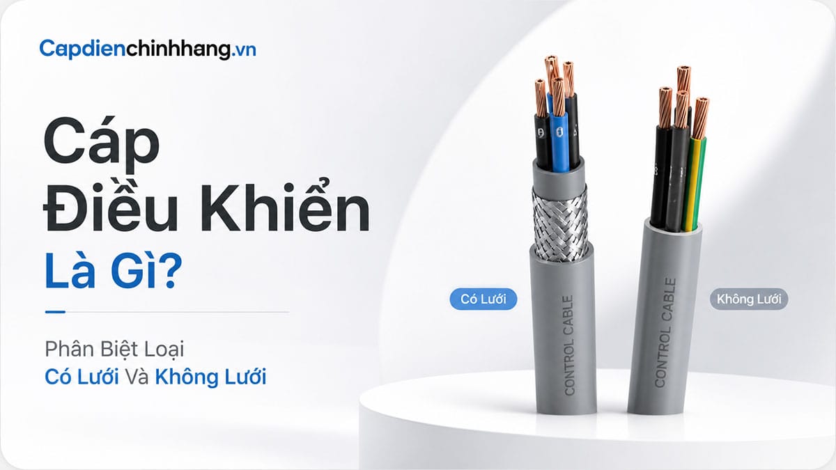 Cáp Điều Khiển Là Gì? Phân Biệt Loại Có Lưới Và Không Lưới