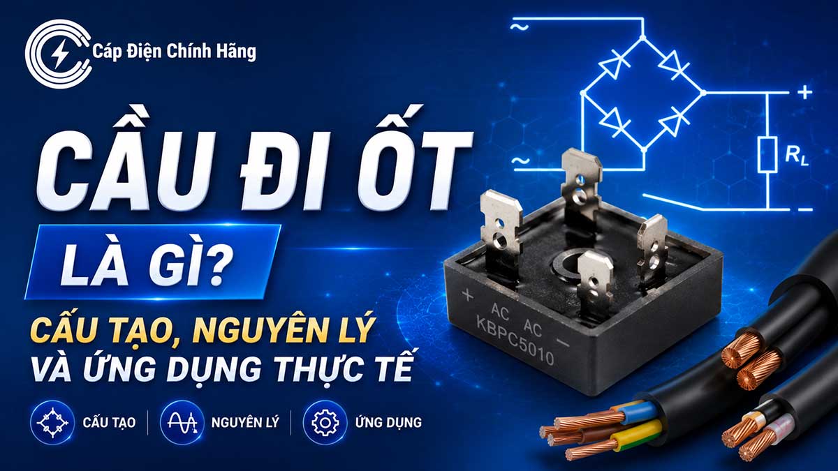 Cầu đi ốt là gì? Cấu tạo, nguyên lý và ứng dụng thực tế