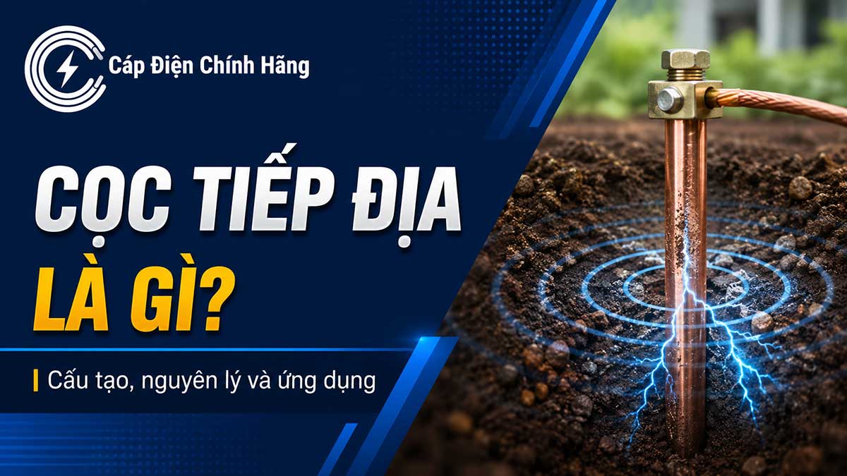 Cọc tiếp địa là gì? Phân loại và vai trò trong hệ thống điện