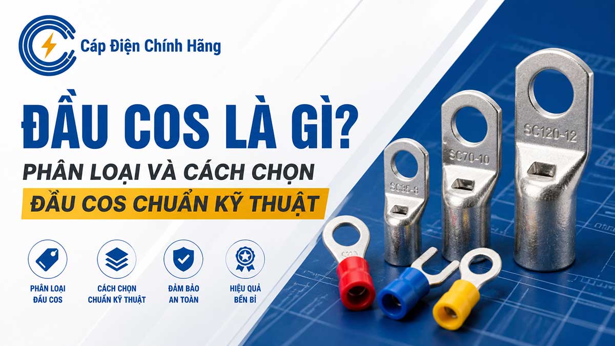 Đầu cos là gì? Phân loại và cách chọn đầu cos chuẩn kỹ thuật