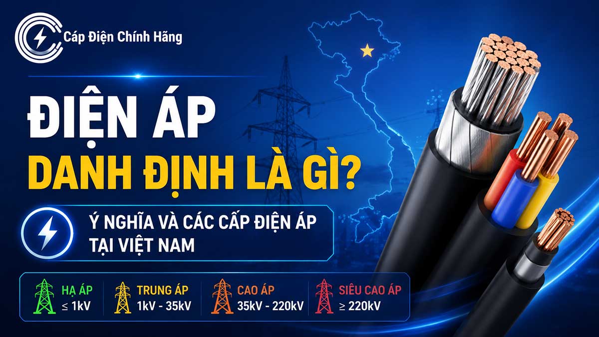 Điện áp danh định là gì? Ý nghĩa và các cấp điện áp tại Việt Nam