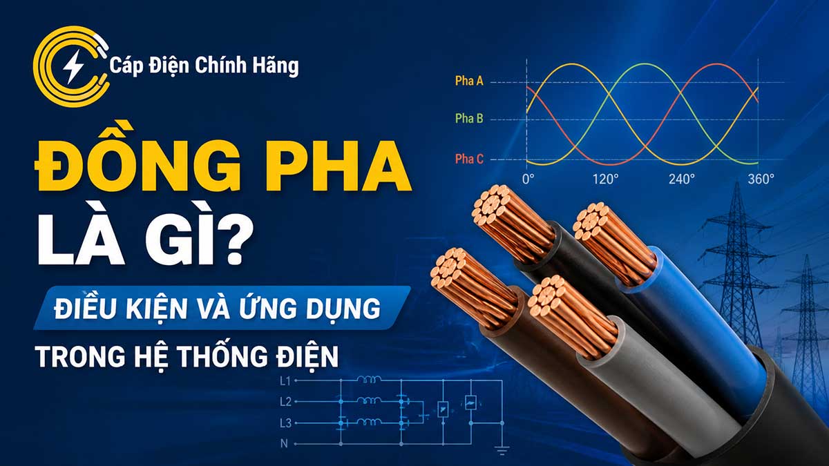 Đồng pha là gì? Điều kiện và ứng dụng trong hệ thống điện