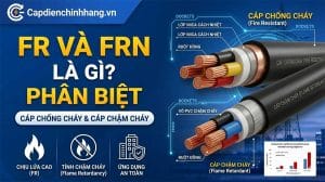 FR là gì? FRN là gì? Phân biệt cáp chống cháy và chậm cháy