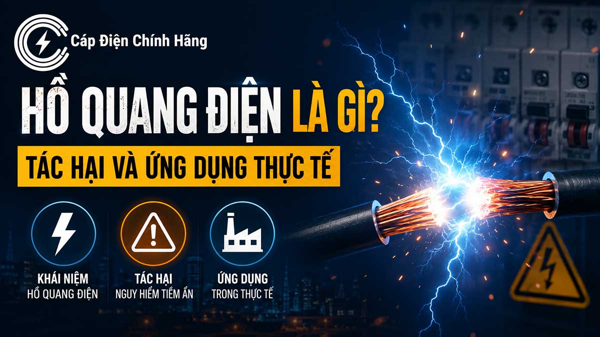 Hồ quang điện là gì? Tác hại và ứng dụng thực tế cần biết