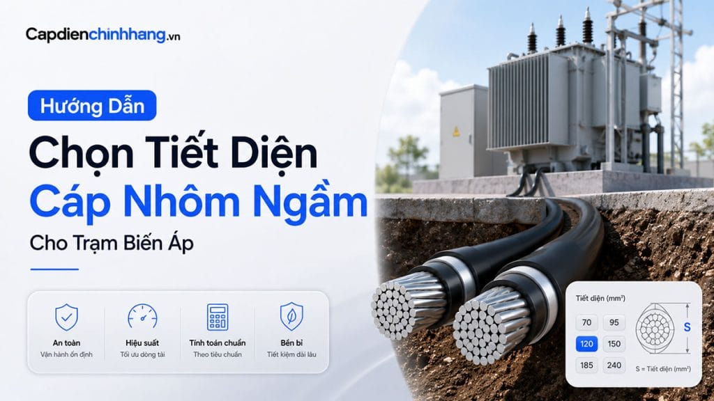Hướng Dẫn Chọn Tiết Diện Cáp Nhôm Ngầm Cho Trạm Biến Áp