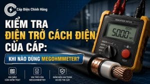 Kiểm tra điện trở cách điện của cáp: Khi nào dùng Megohmmeter?