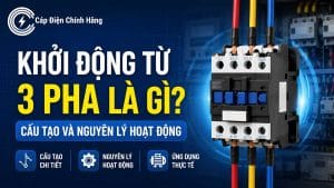Khởi động từ 3 pha là gì? Cấu tạo và Nguyên lý hoạt động chuẩn