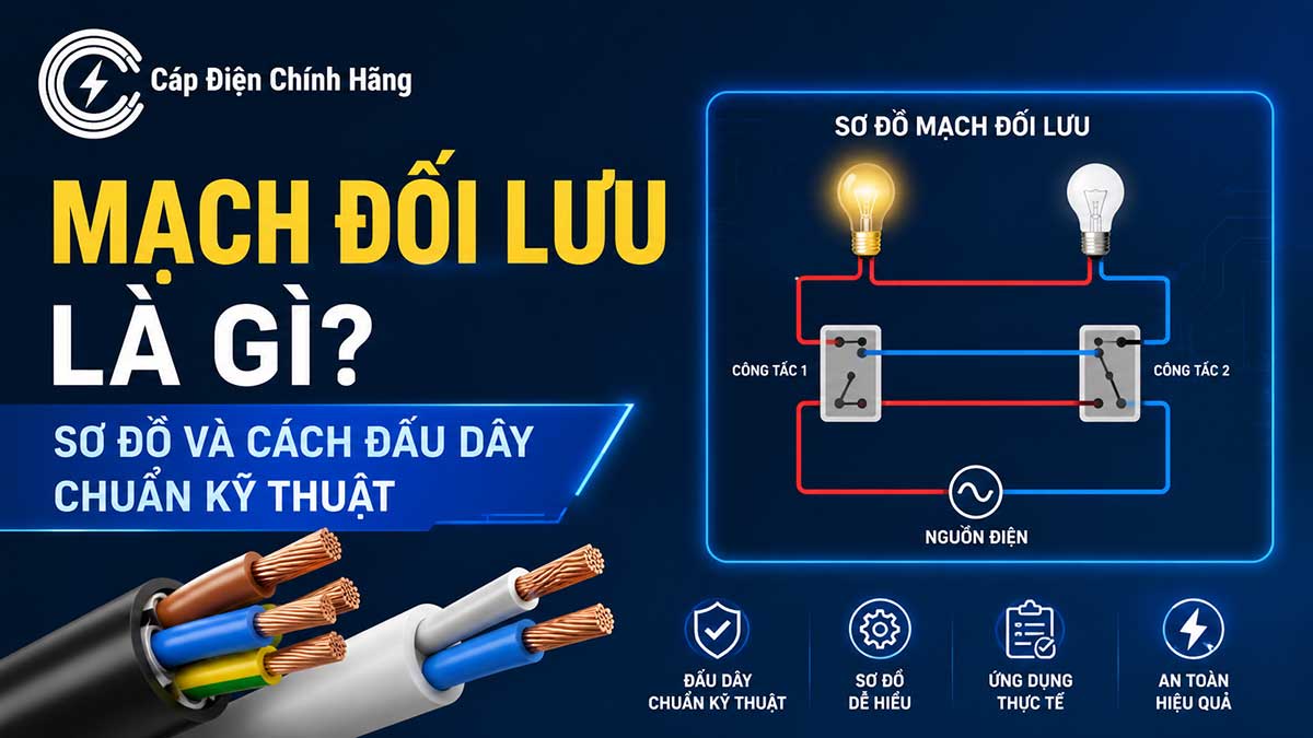 Mạch đối lưu là gì? Sơ đồ và cách đấu dây chuẩn kỹ thuật