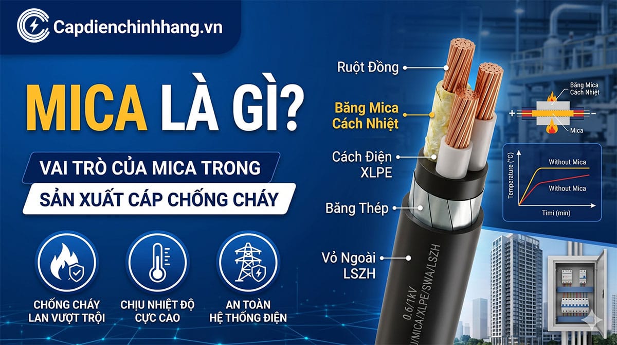 Mica là gì? Vai trò của Mica trong sản xuất cáp chống cháy