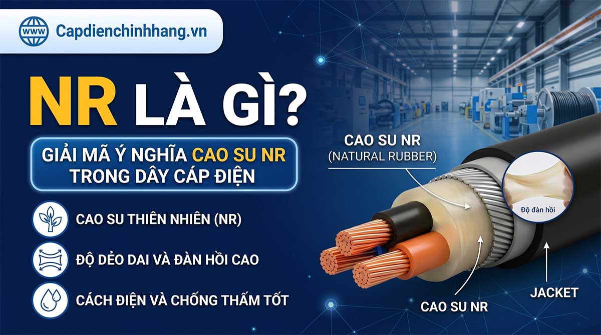 NR là gì? Giải mã ý nghĩa cao su NR trong dây cáp điện