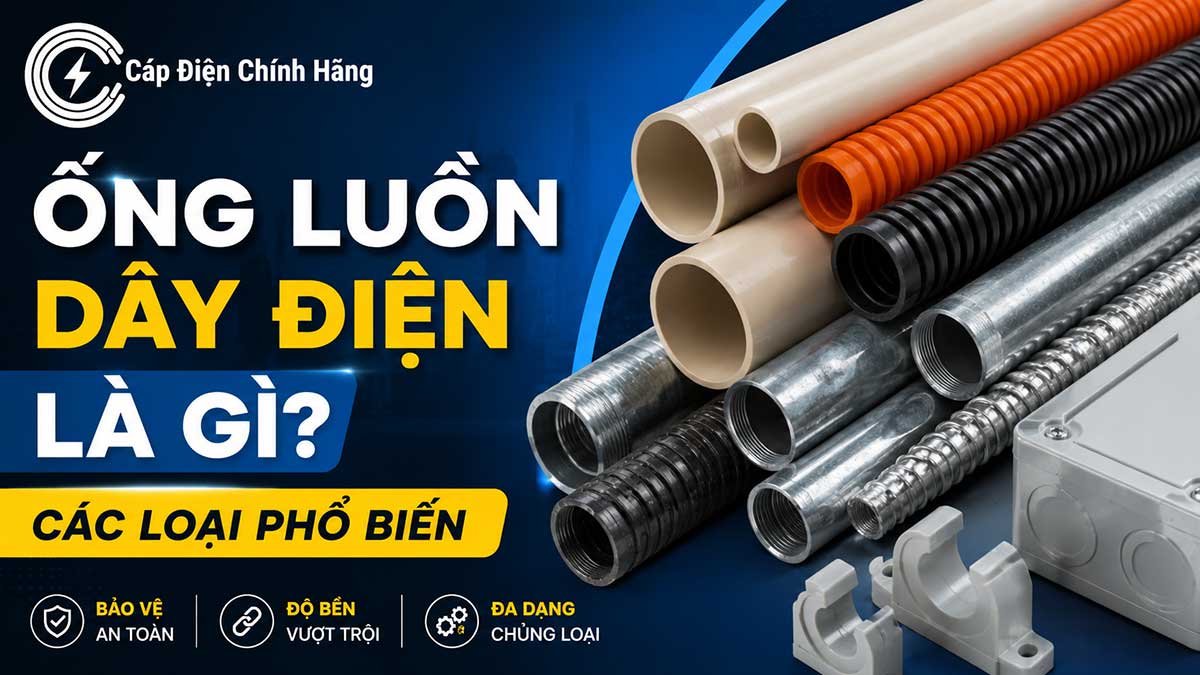 Ống luồn dây điện là gì? Các loại phổ biến và cách chọn mua