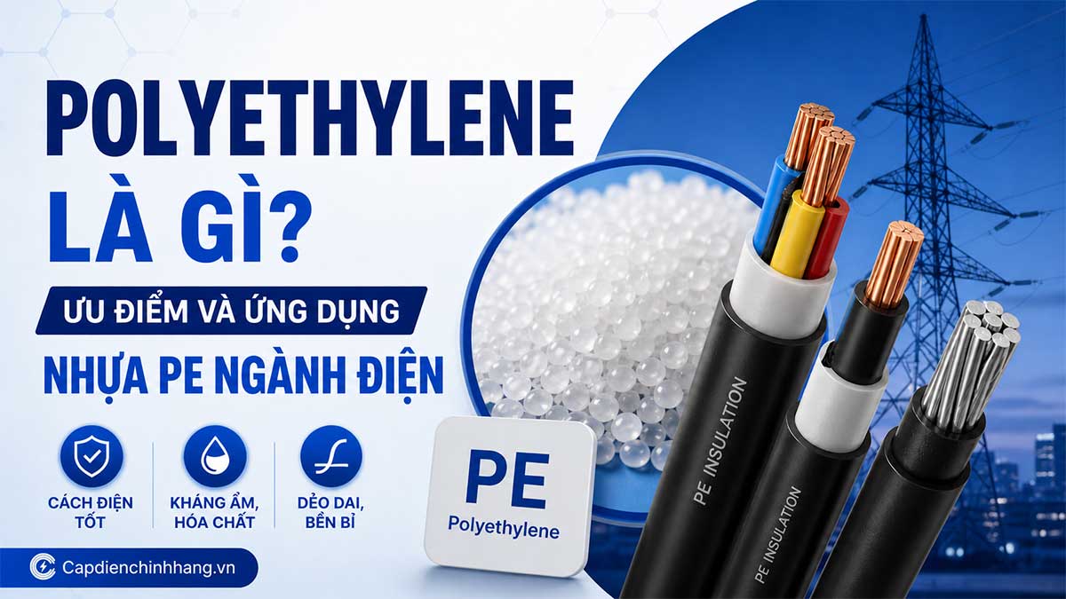 Polyethylene là gì? Ưu điểm và ứng dụng nhựa PE ngành điện