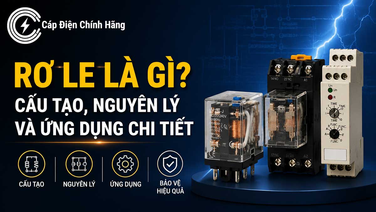 Rơ le là gì? Cấu tạo, nguyên lý và ứng dụng chi tiết từ A-Z