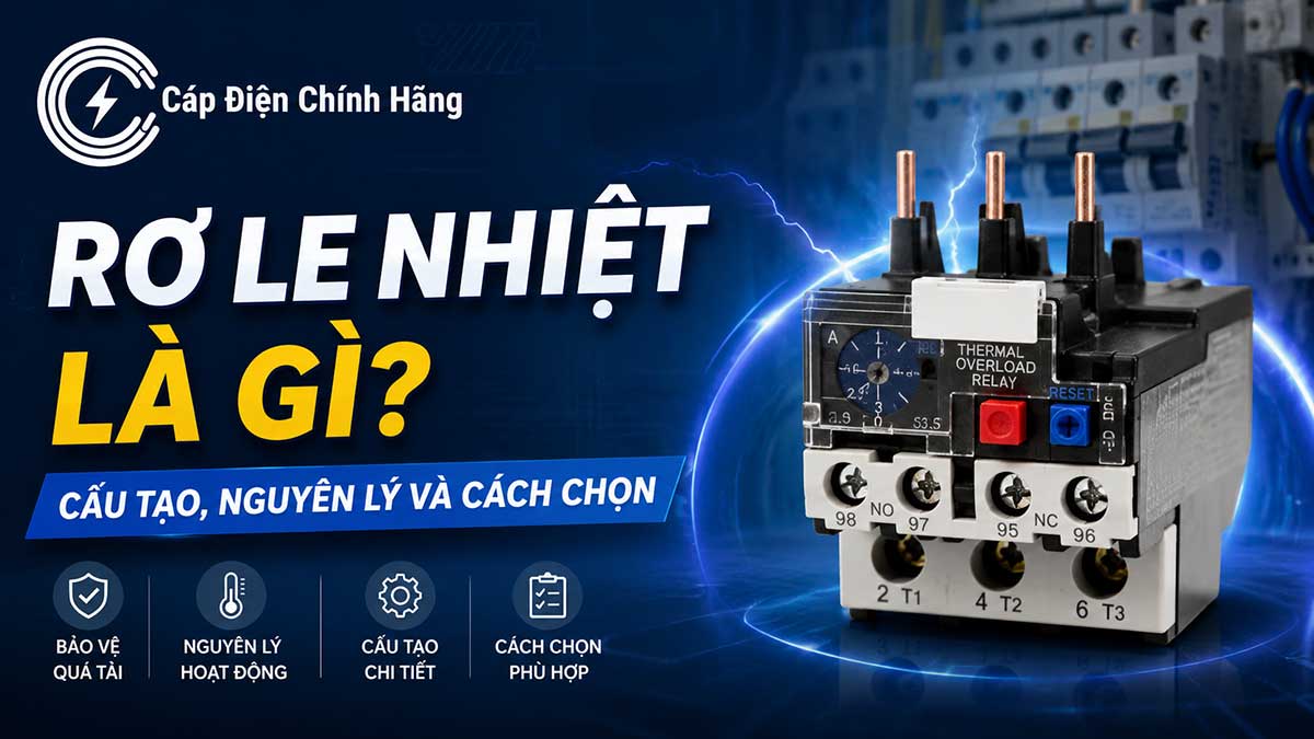 Rơ le nhiệt là gì? Cấu tạo, nguyên lý và cách chọn chuẩn 2026