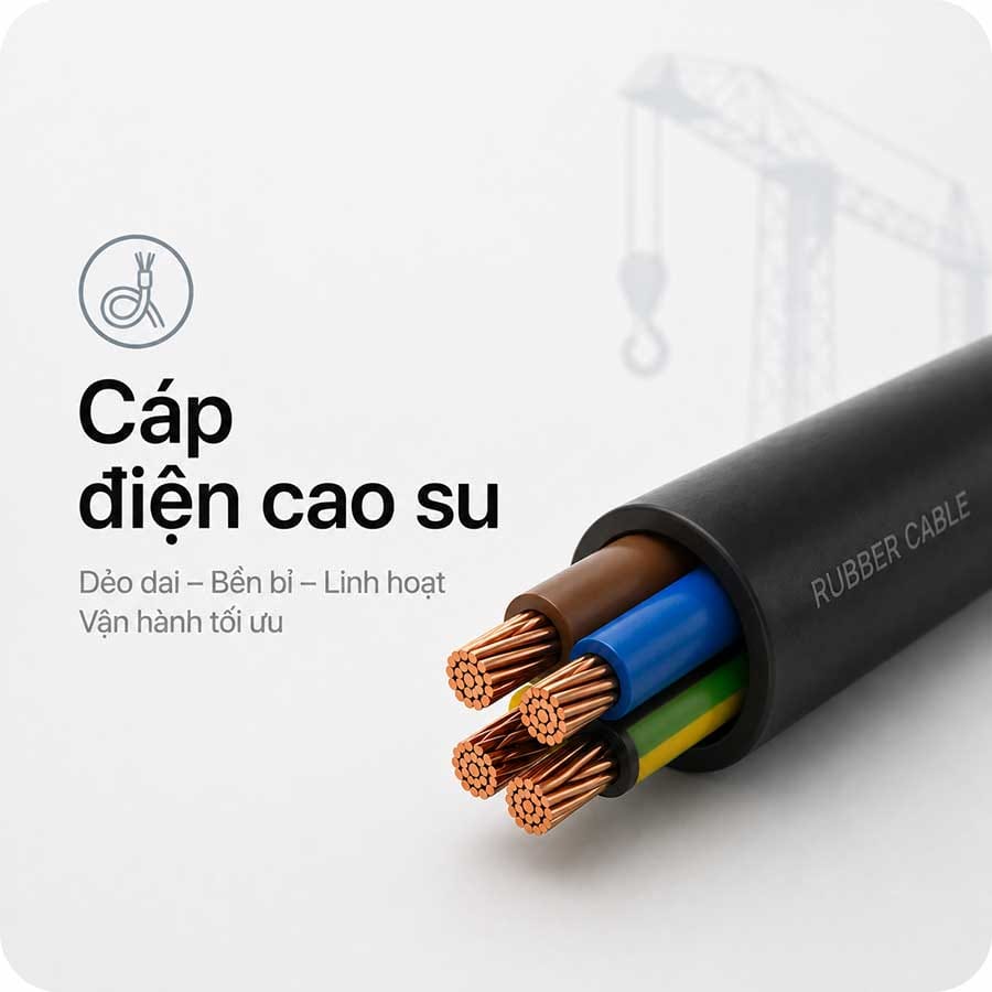 Cáp điện cao su