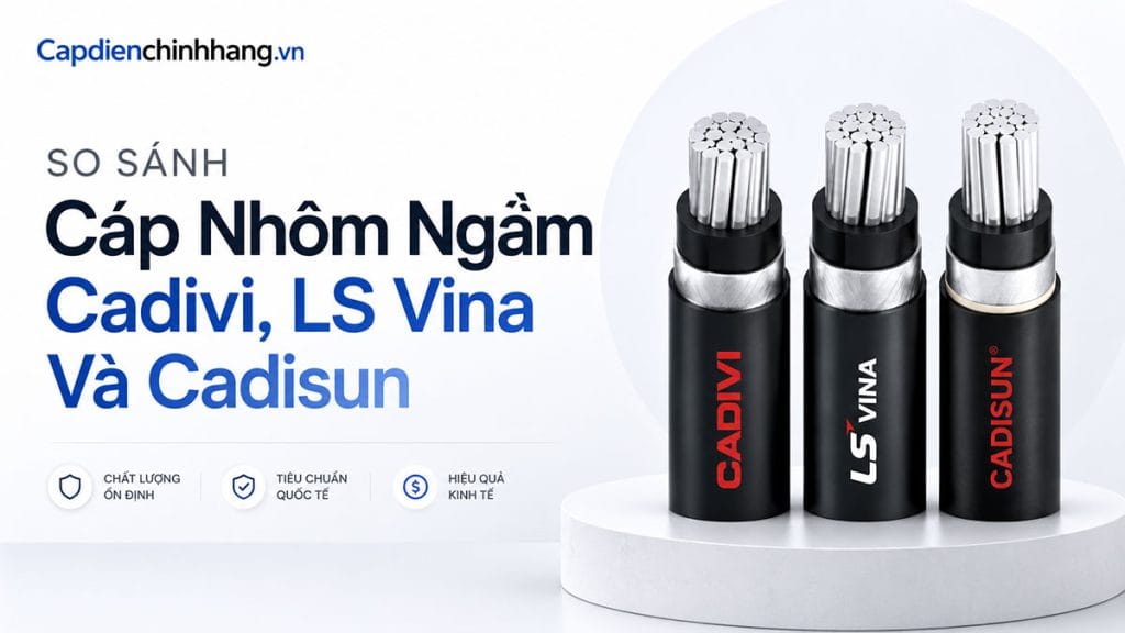 So Sánh Cáp Nhôm Ngầm Cadivi, LS Vina Và Cadisun