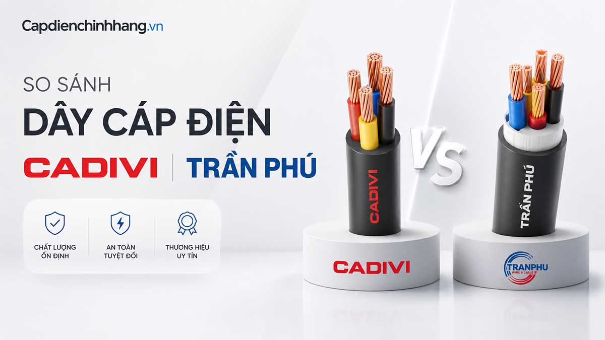So Sánh Dây Cáp Điện Cadivi Và Trần Phú: Lựa Chọn Nào Tốt?