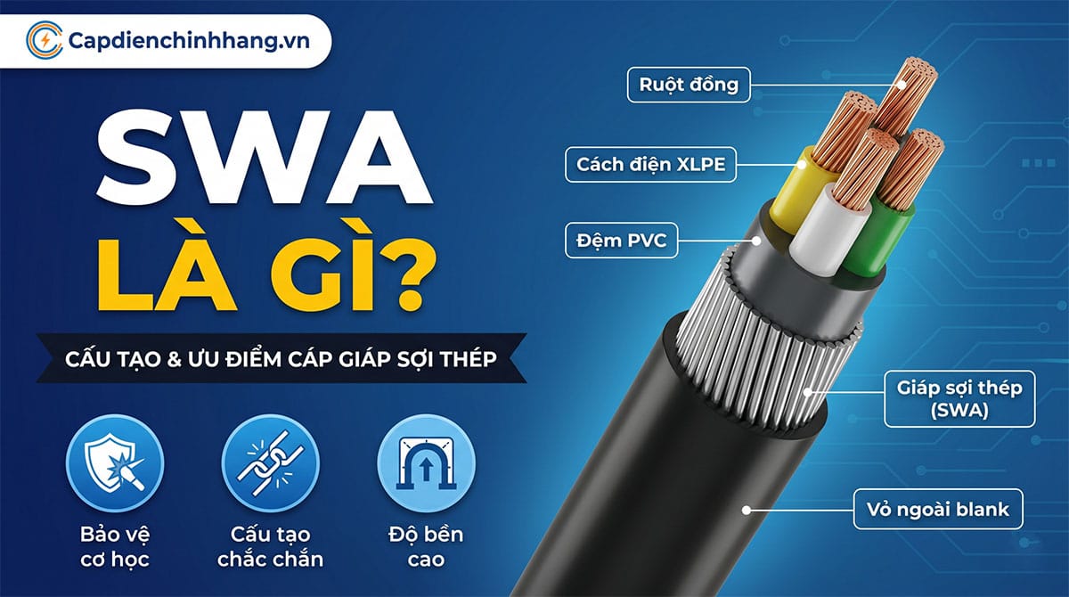 SWA là gì? Khám phá cấu tạo và ưu điểm của cáp giáp sợi thép 1 SWA là gì? Khám phá cấu tạo và ưu điểm của cáp giáp sợi thép