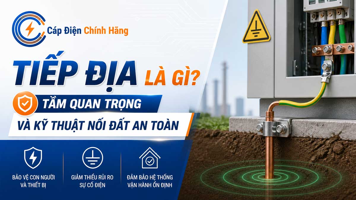 Tiếp địa là gì? Tầm quan trọng và kỹ thuật nối đất an toàn