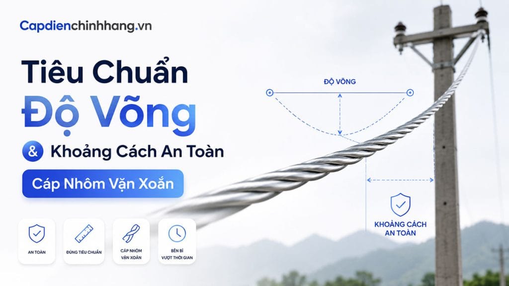 Tiêu Chuẩn Độ Võng & Khoảng Cách An Toàn Cáp Nhôm Vặn Xoắn