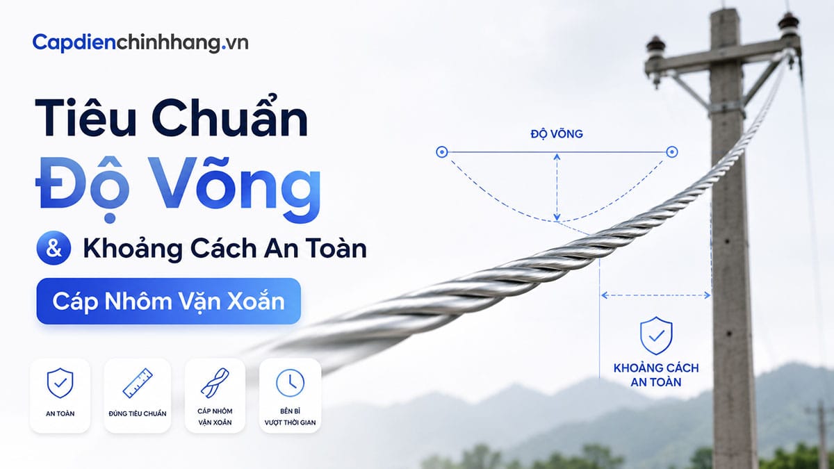 Tiêu Chuẩn Độ Võng & Khoảng Cách An Toàn Cáp Nhôm Vặn Xoắn