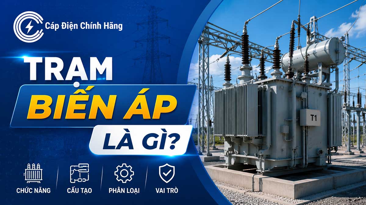Trạm biến áp là gì? Cấu tạo và các loại trạm biến áp phổ biến