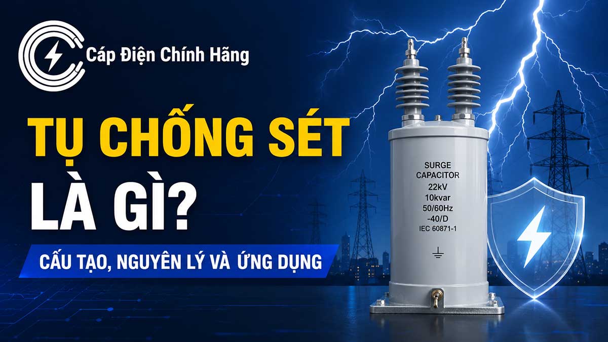 Tụ chống sét là gì? Cấu tạo, nguyên lý và ứng dụng thực tế